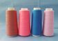 Boyalı Bükülmüş Polyester İplik Dikim İpliğini Yapmak İçin% 100 Seçilmiş Mendil Renkleri Tedarikçi
