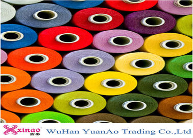 Ring Spun 100% Polyester Örgü İpliği Çoklu Renkli Knotless Yüksek Tenacity