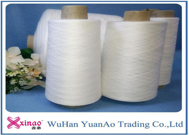 Çin % 100 Polyester Yizheng Fiber ile 402 yüksek mukavemetli Ham beyaz polyester Kit Spun İplikler Tedarikçi