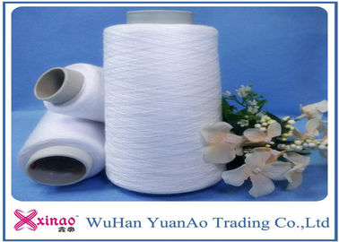 Çin Plastik Core, yüksek mukavemetli üzerinde Spun% 100 Polyester düşük büzülme Ham Beyaz İplikler Tedarikçi