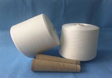 Çin Düz Saçsız Ham Beyaz Polyester dokulu iplik Ring Spun Technics, AAA Grade ile Tedarikçi