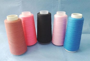 Çin İyi Performanslı Renkli Boyalı Polyester İplik Dikim Kullanımlı% 100 Eğirilmiş Polyester Boyalı İplik Tedarikçi
