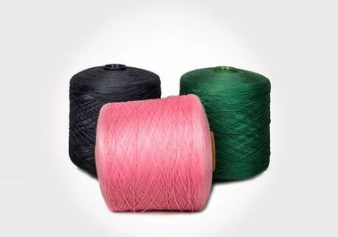 Dyed 100% Ring Spun Polyester Yarn Recycled Eco Friendly Low Shrinkage