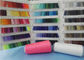 Dikili İplik İçin Boyama Borusundaki% 100 Spun Polyester Renkli İplik 20s / 2 Tedarikçi